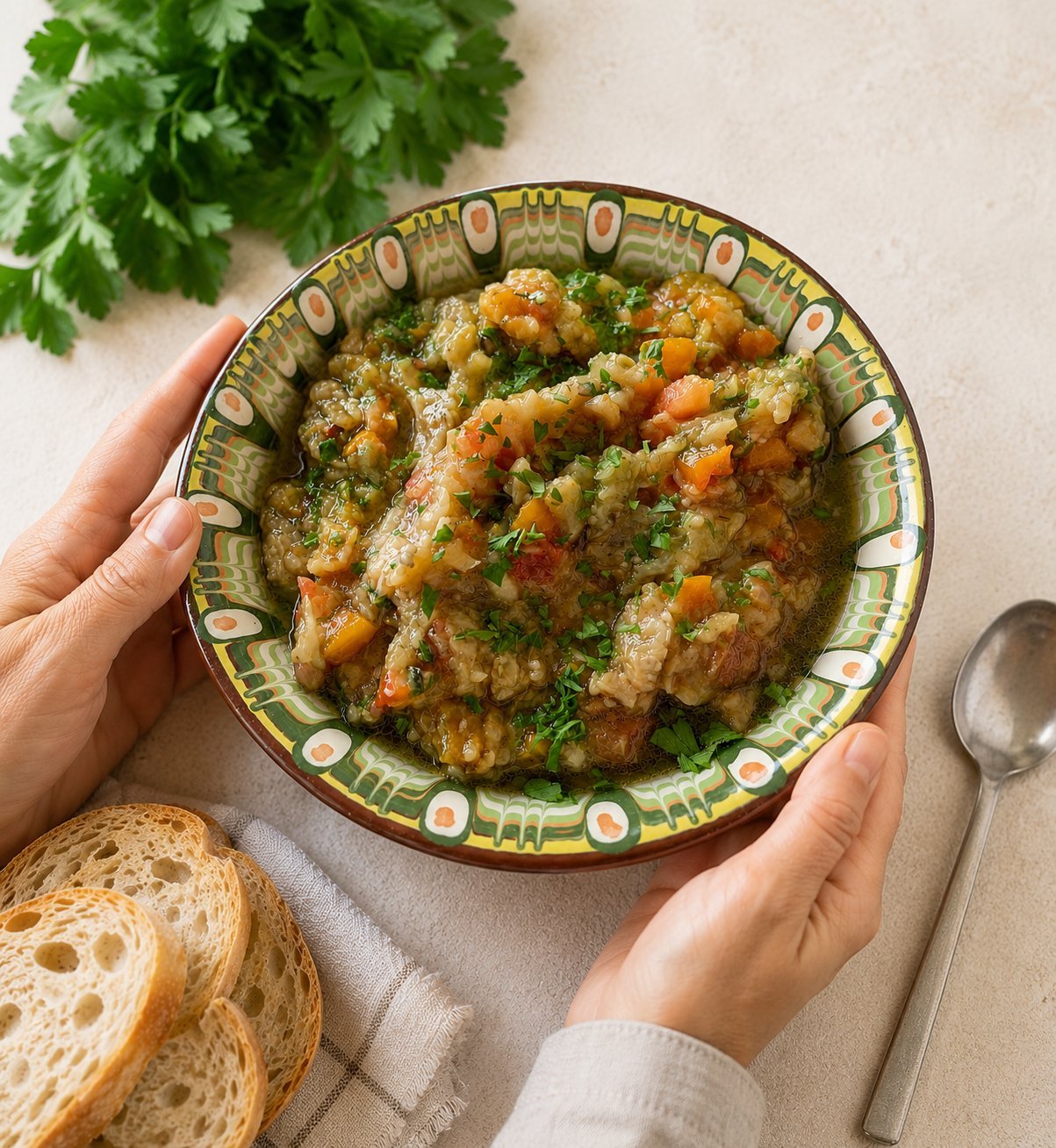 Kyopolu – Roasted Eggplant and Peppers Dip